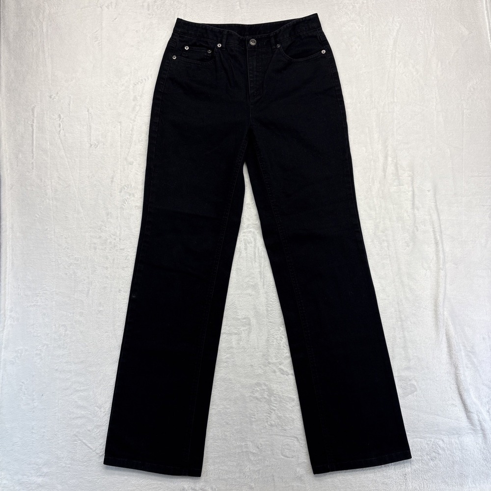 Talbot's Jeans Women's Size 4 Black Denim Bootcut Stretch